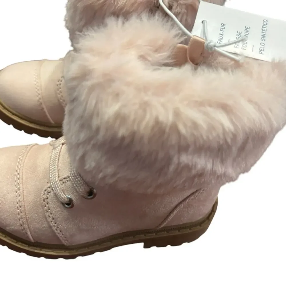 Old Navy NWT Size 7 fur lined girls boots